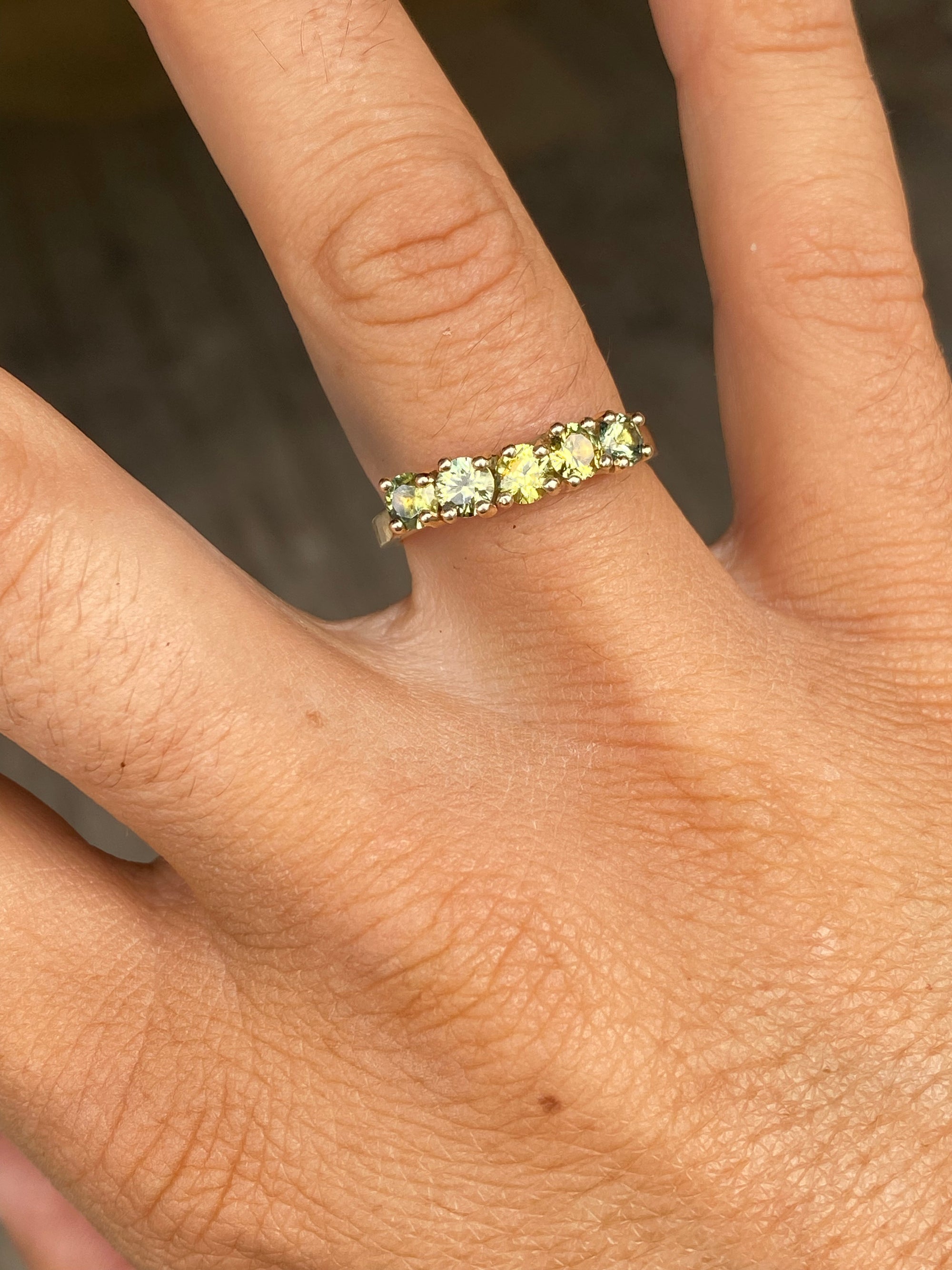 Yellow Sapphires + 9ct Yellow Gold