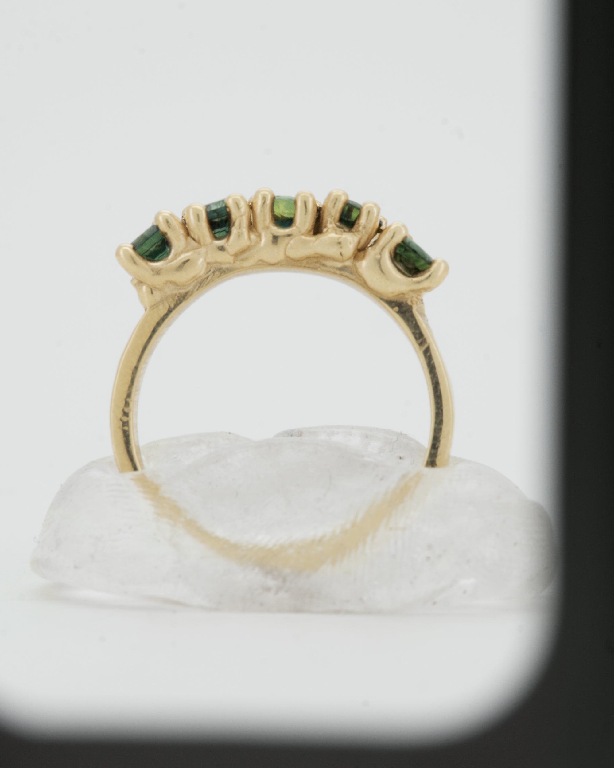 Teal Sapphires + 9ct Yellow Gold