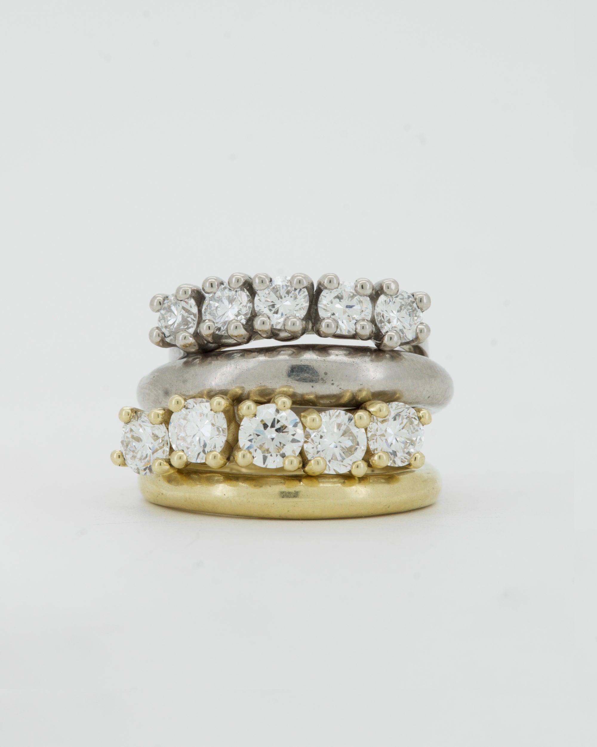 diamonds + solid gold