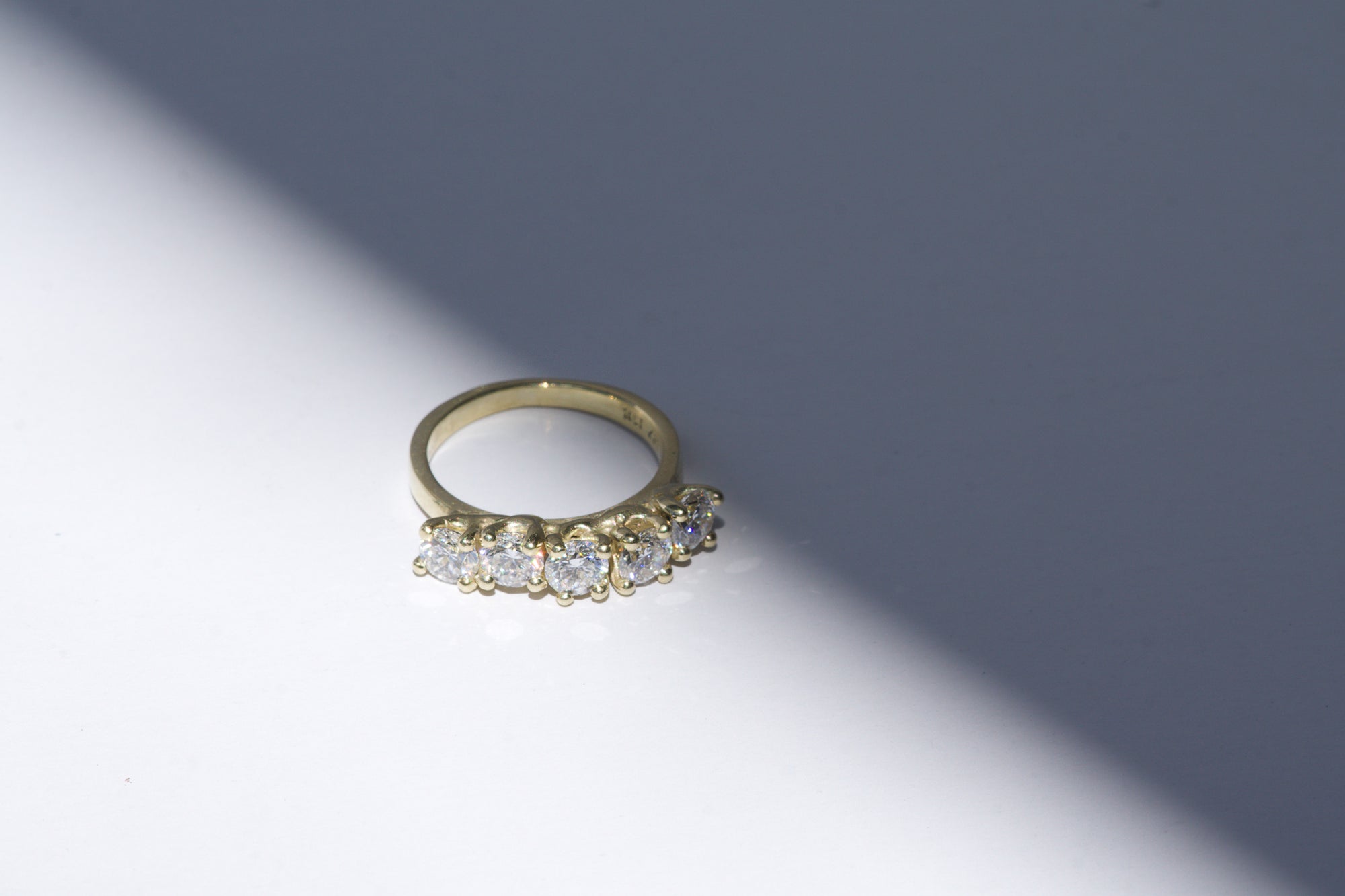 diamonds + solid gold