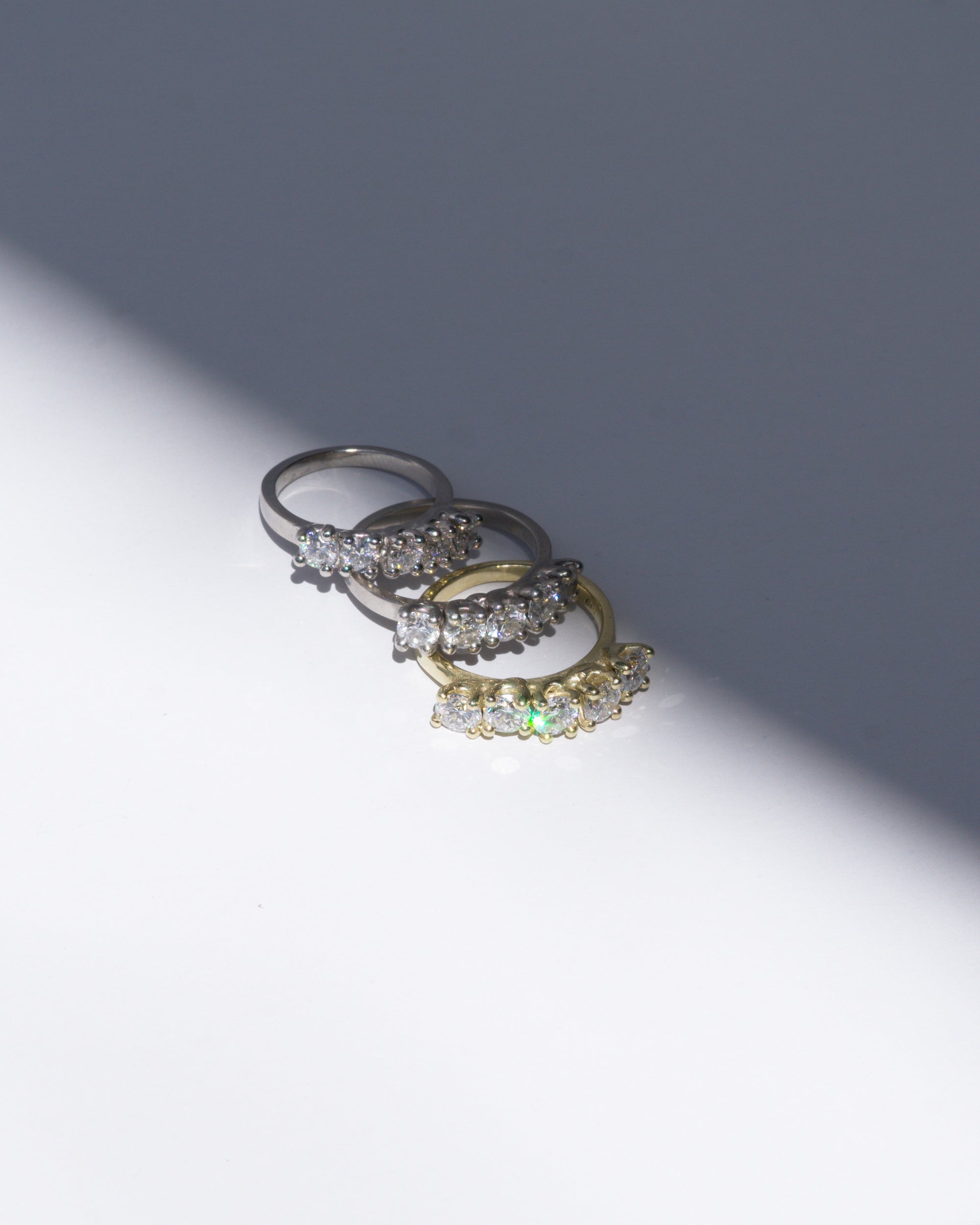 diamonds + metal of your choice