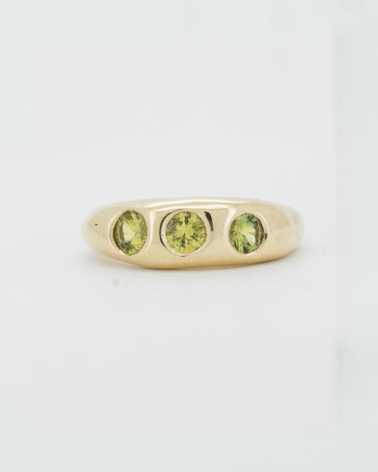 9ct yellow gold Nuque + yellow sapphires