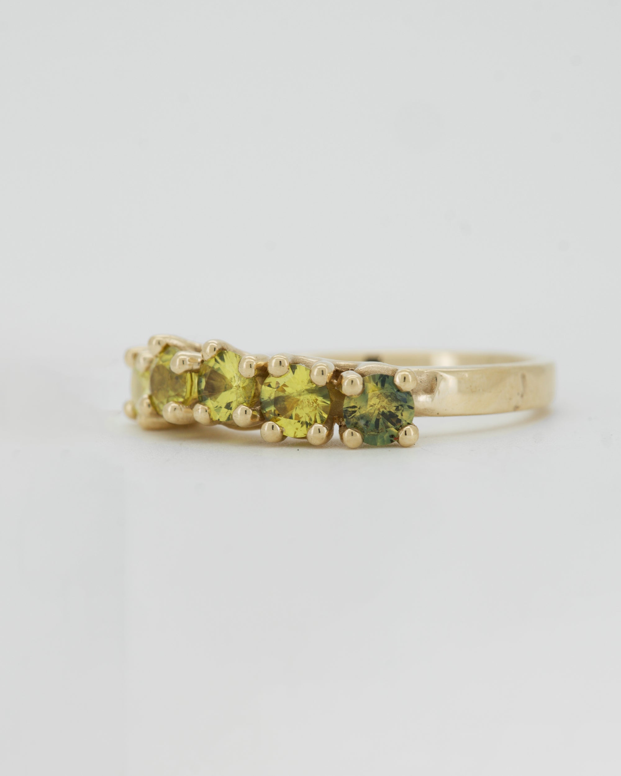 Yellow sapphires + 9ct yellow gold - large
