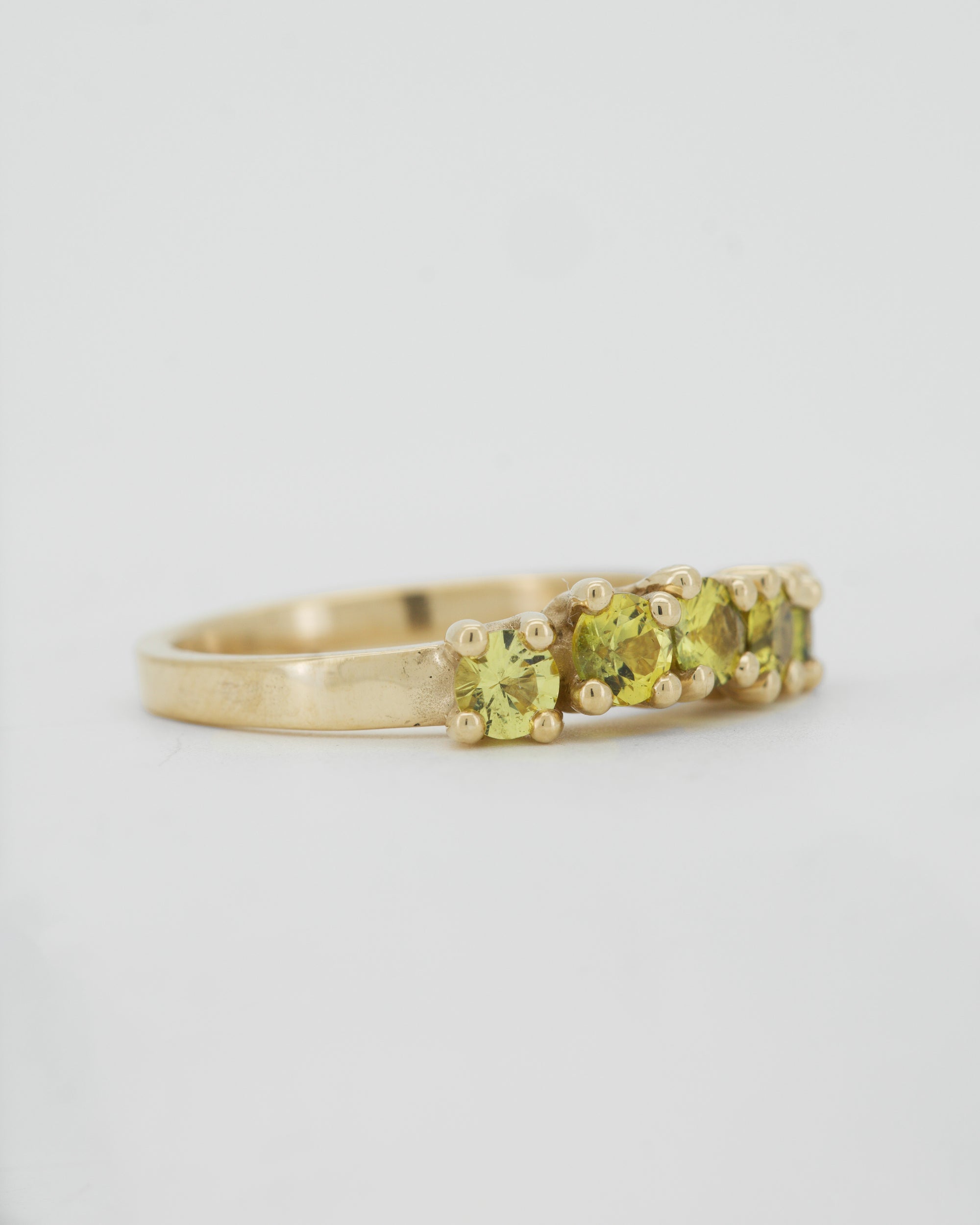 Yellow sapphires + 9ct yellow gold - large