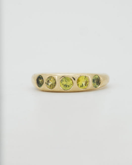 9ct yellow gold Slender Nuque + yellow sapphires