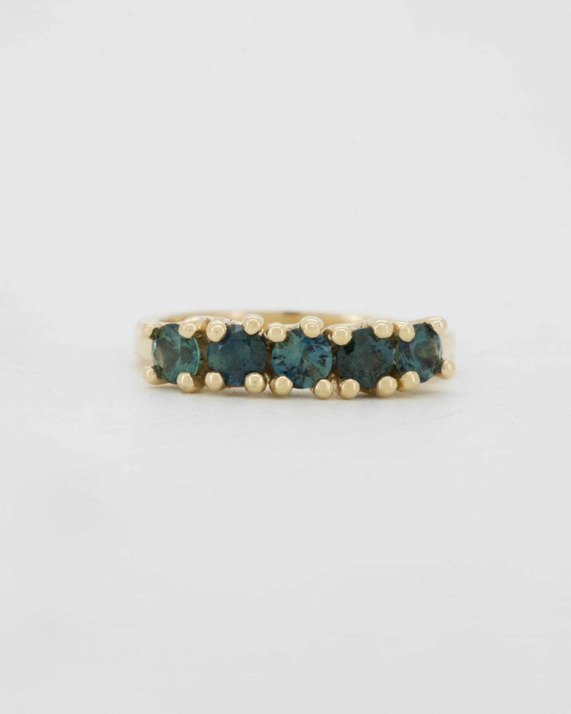 Blue Sapphires + 9ct Yellow Gold