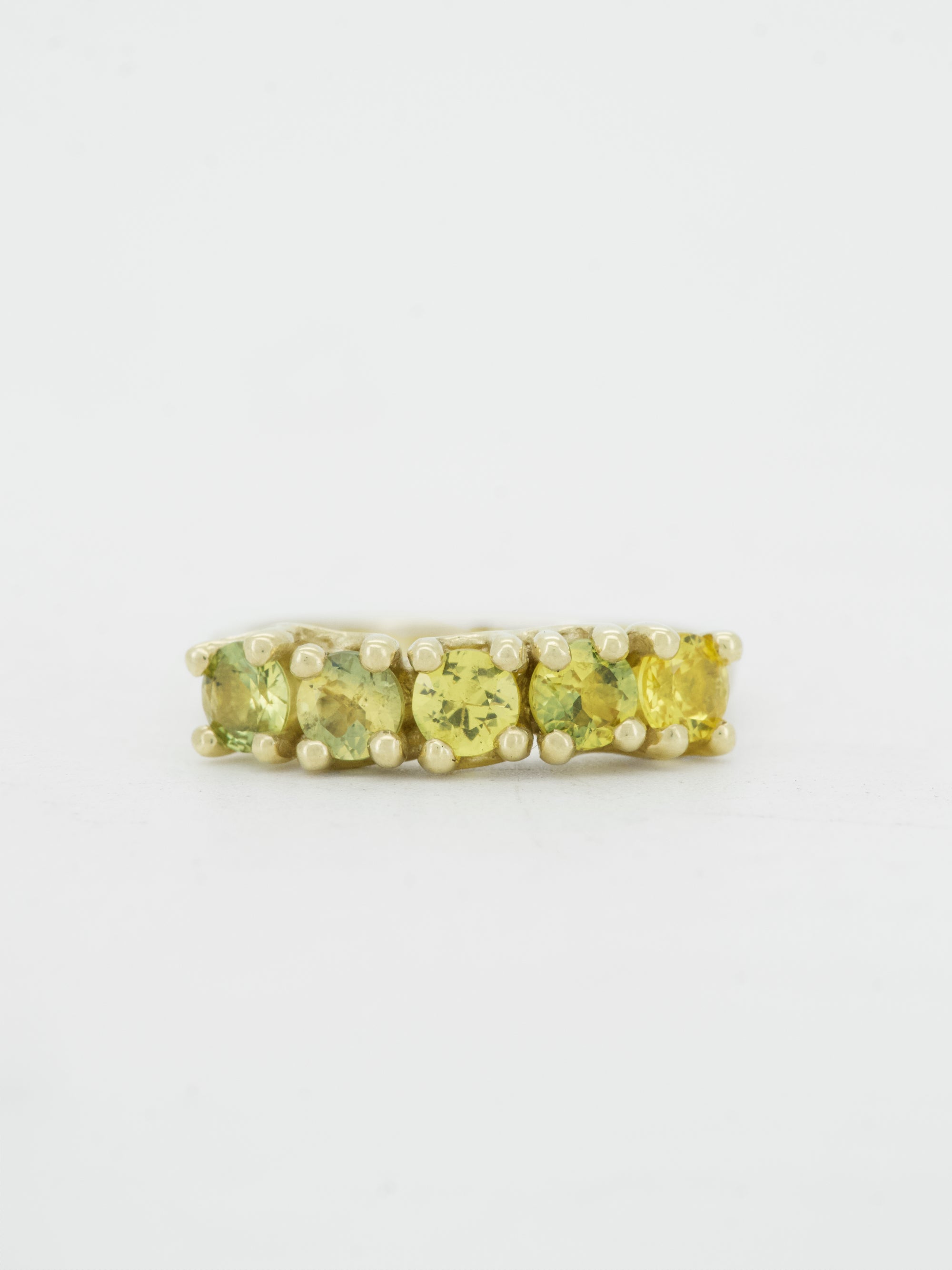 Yellow sapphires + 14ct yellow gold - medium