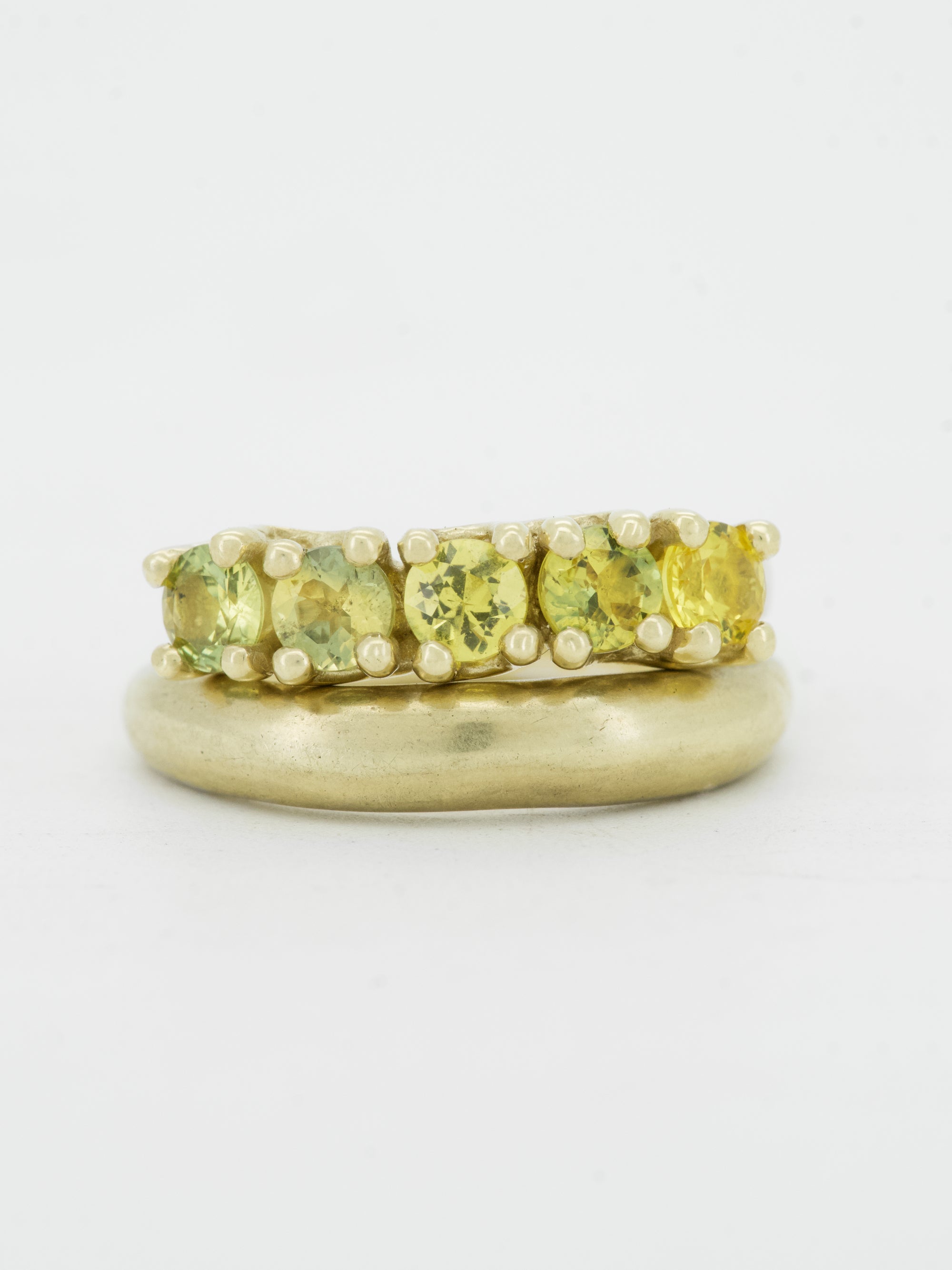 Yellow sapphires + 14ct yellow gold - medium