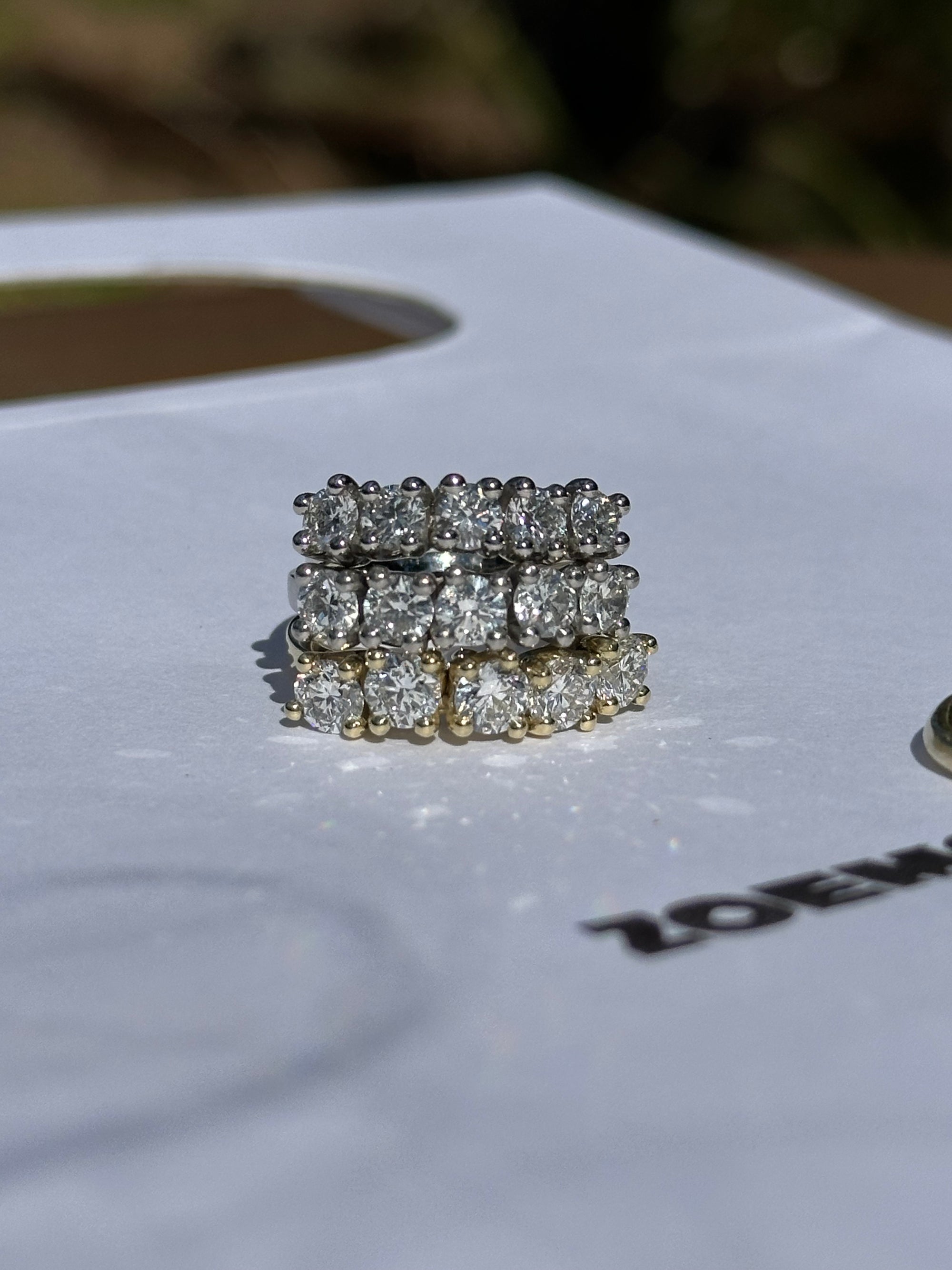 diamonds + metal of your choice