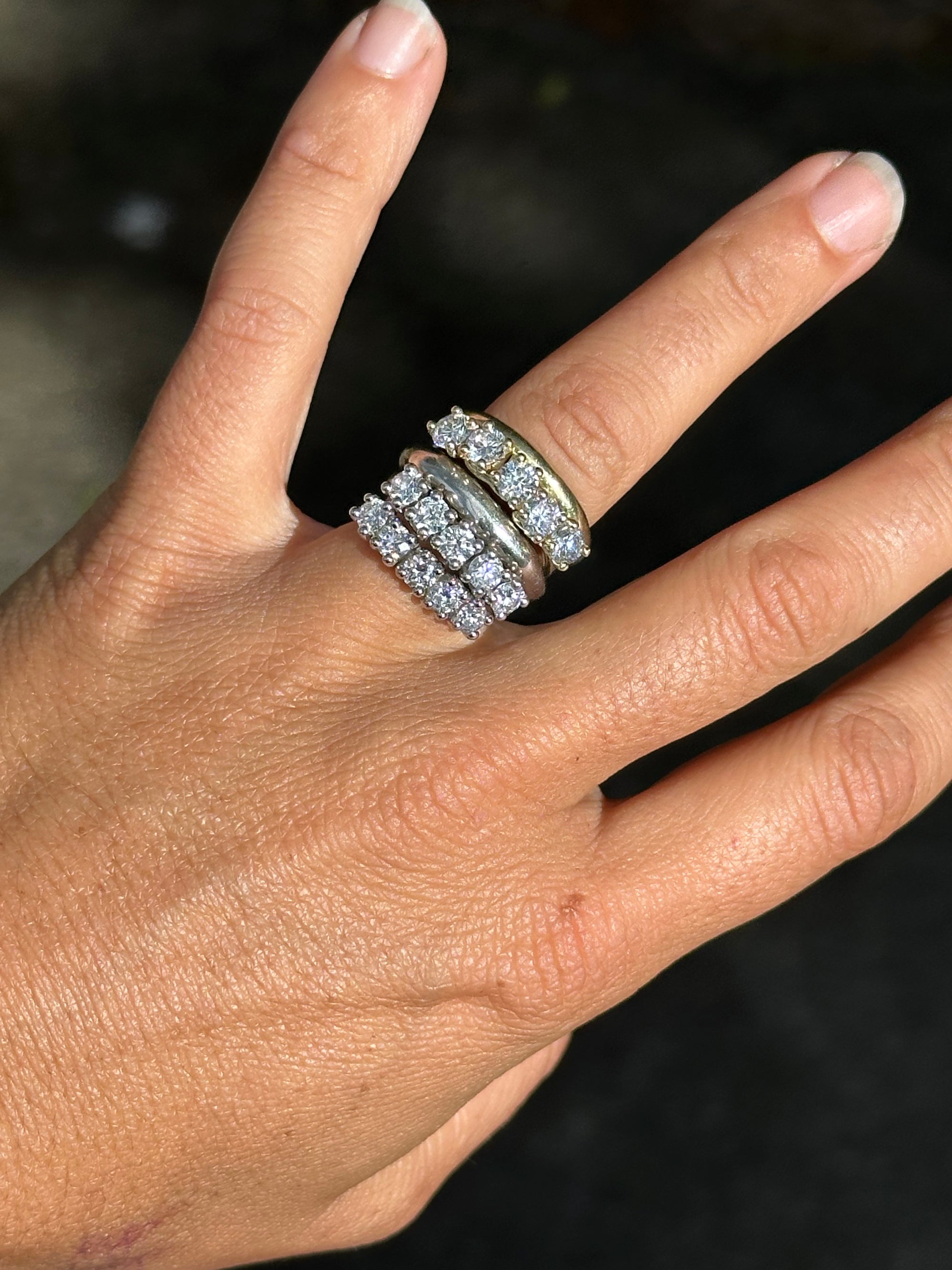 diamonds + metal of your choice