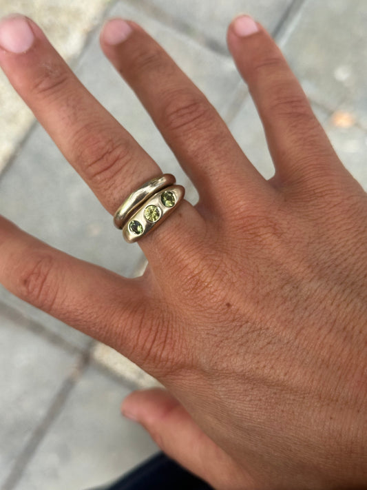 9ct yellow gold Nuque + yellow sapphires