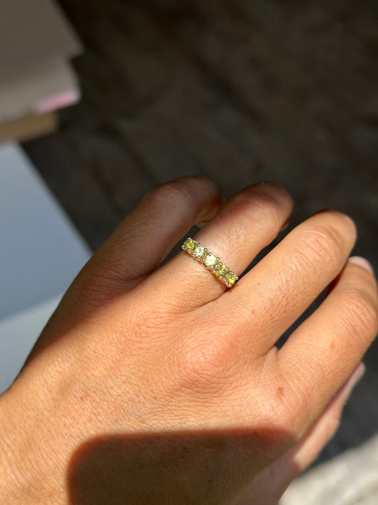 Yellow Sapphires + 9ct Yellow Gold - small