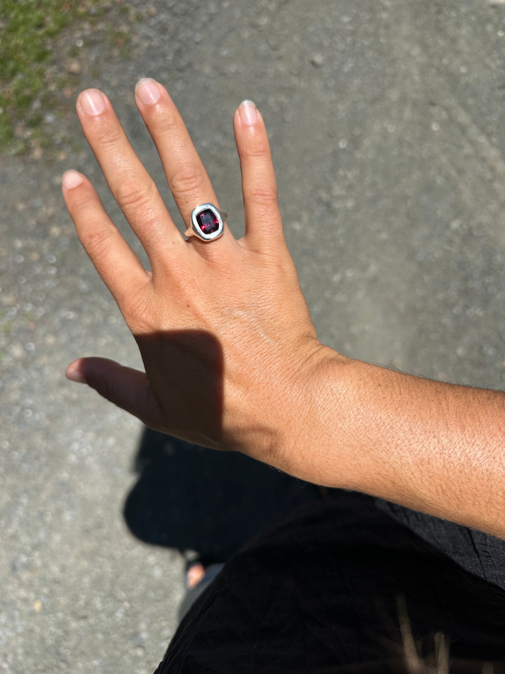 Rhodolite Garnet + Sterling Silver