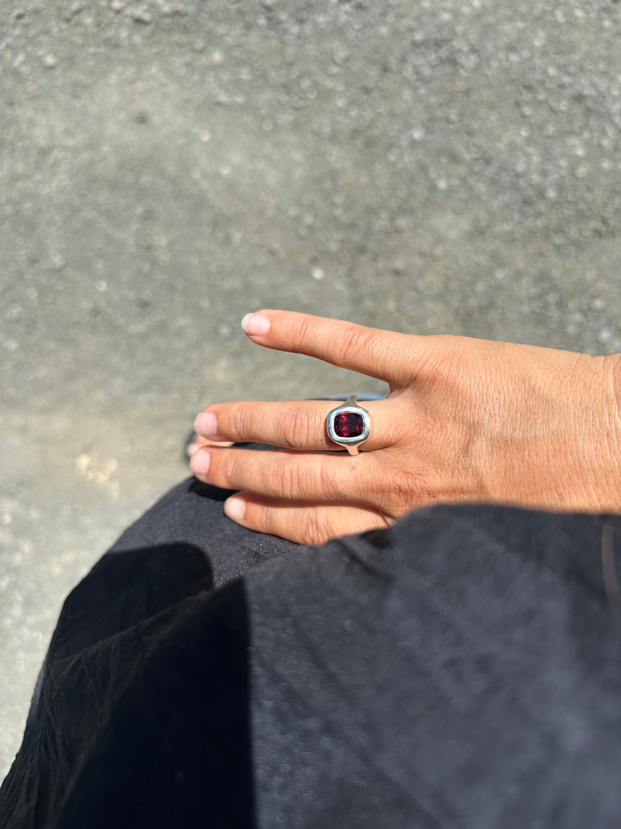 Rhodolite Garnet + Sterling Silver