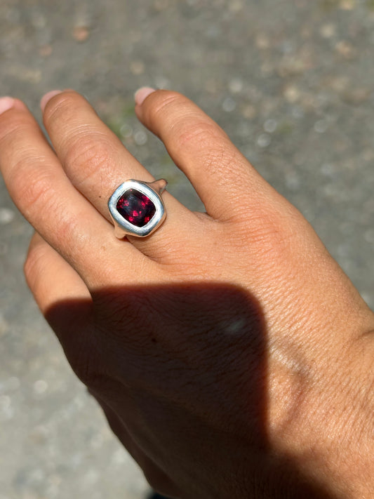 Rhodolite Garnet + Sterling Silver