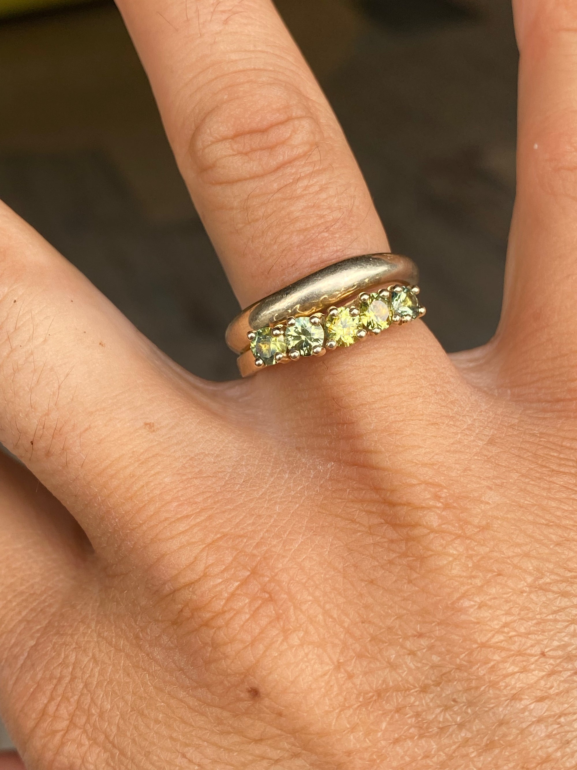 Yellow Sapphires + 9ct Yellow Gold