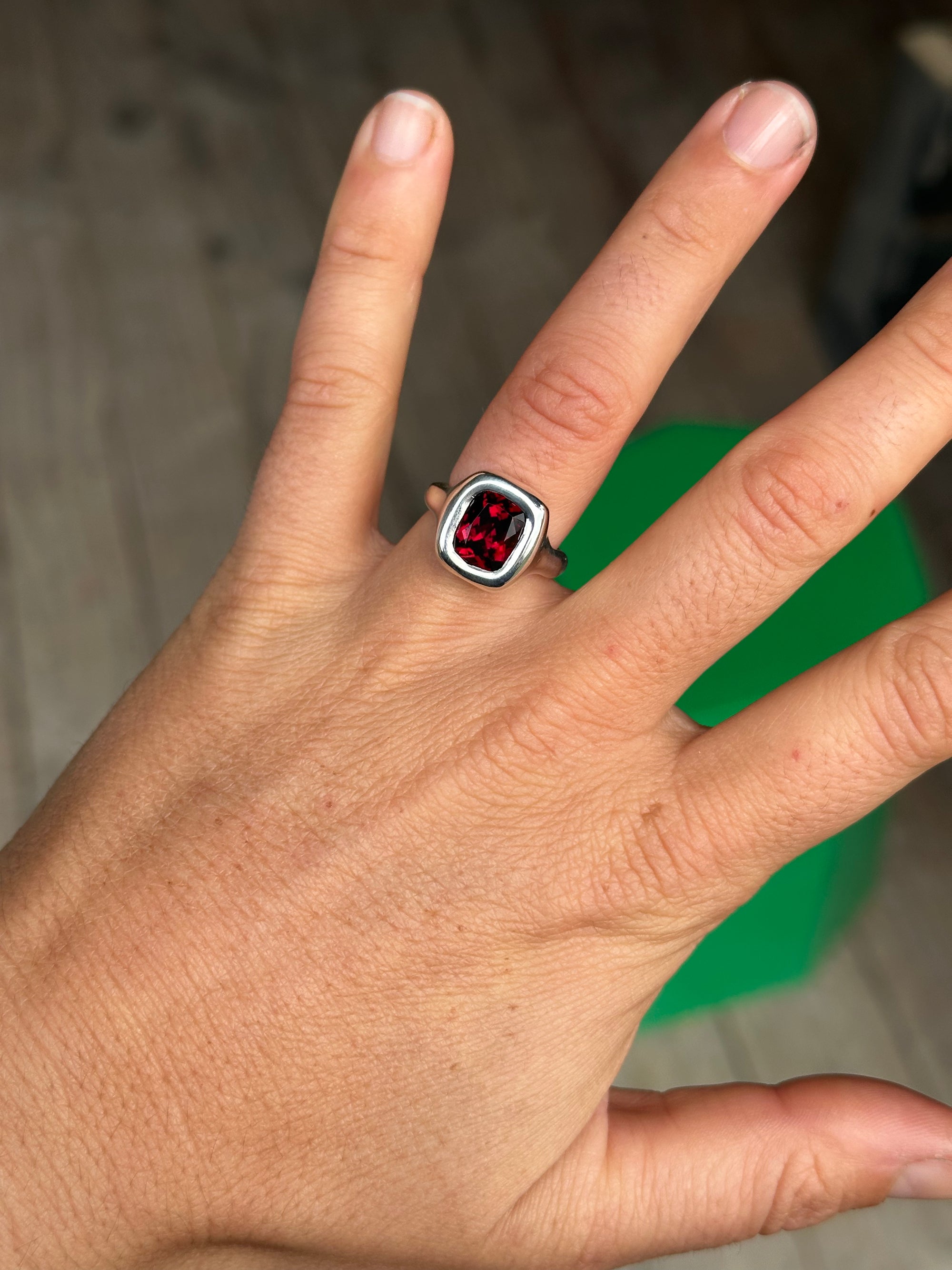 Rhodolite Garnet + Sterling Silver