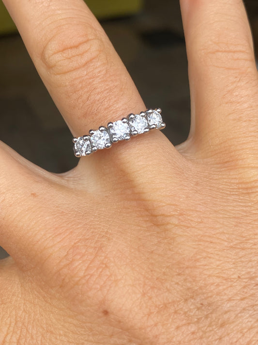 Platinum + lab diamonds